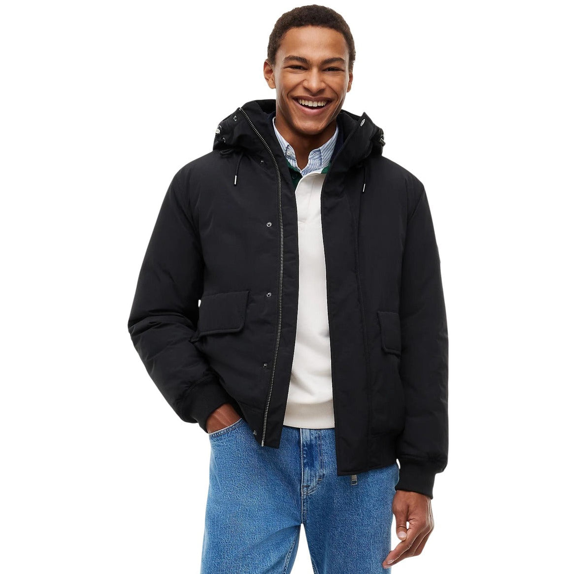 Мъжко зимно яке Tommy Hilfiger Jeans Men Water Resistant Jacket DM0DM22032 0GK Front View