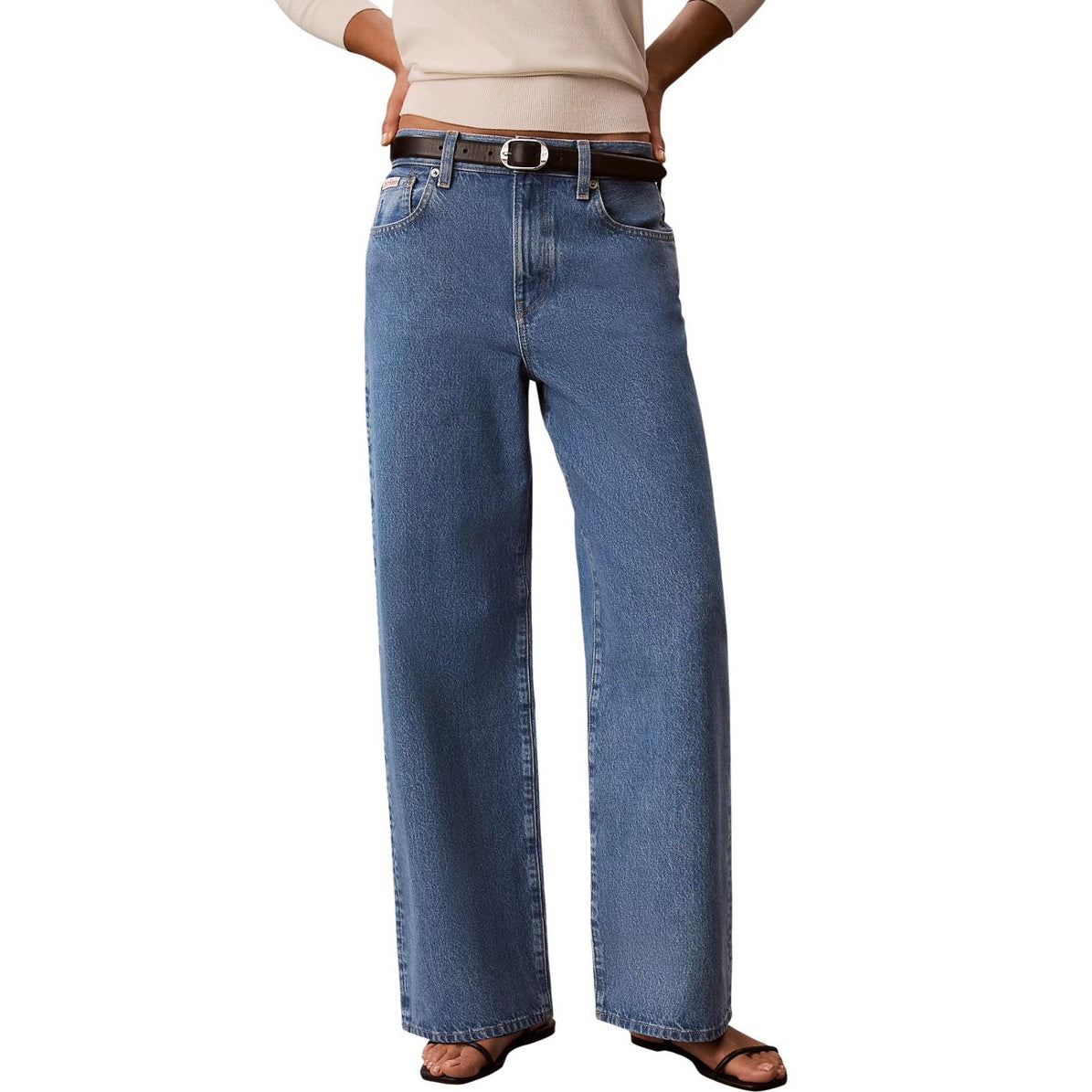 Дамски дънки Calvin Klein women’s jeans  LV047G906G YRC front view 