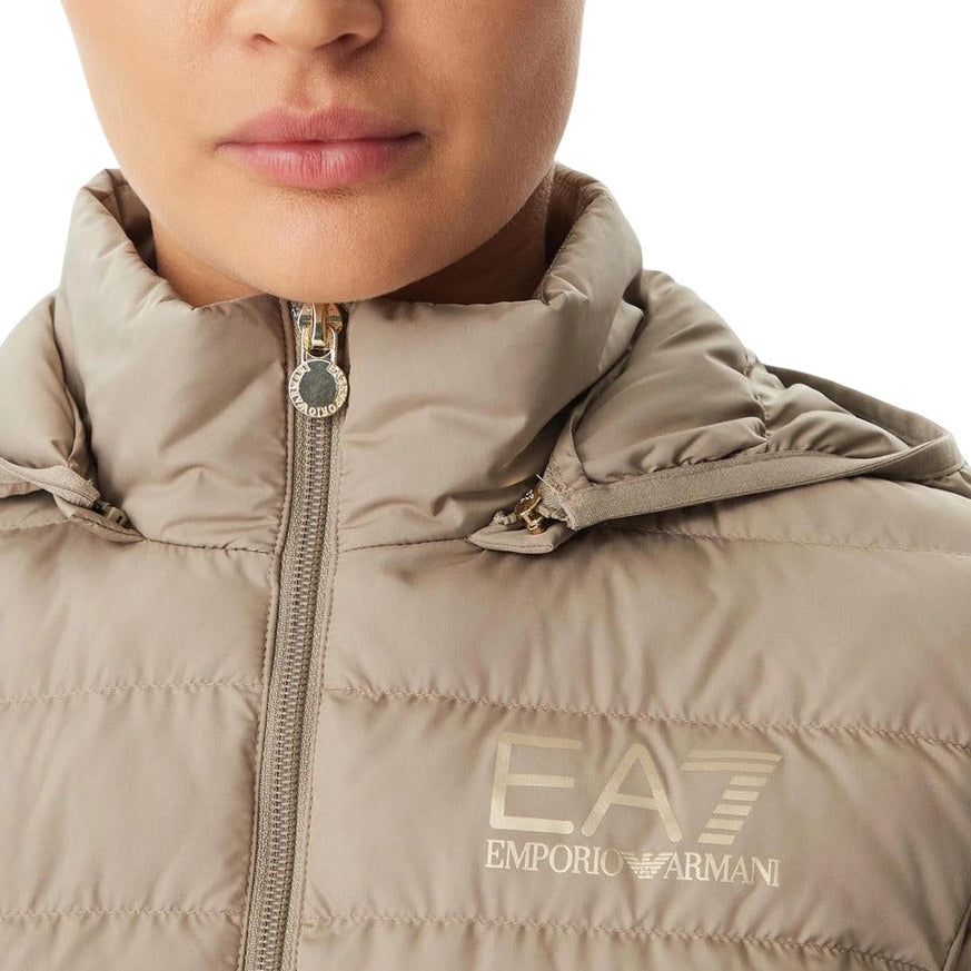Дамско бежово яке EA7 Emporio Armani Women Jacket 8NTB23 TNF8Z U6167 Close-Up