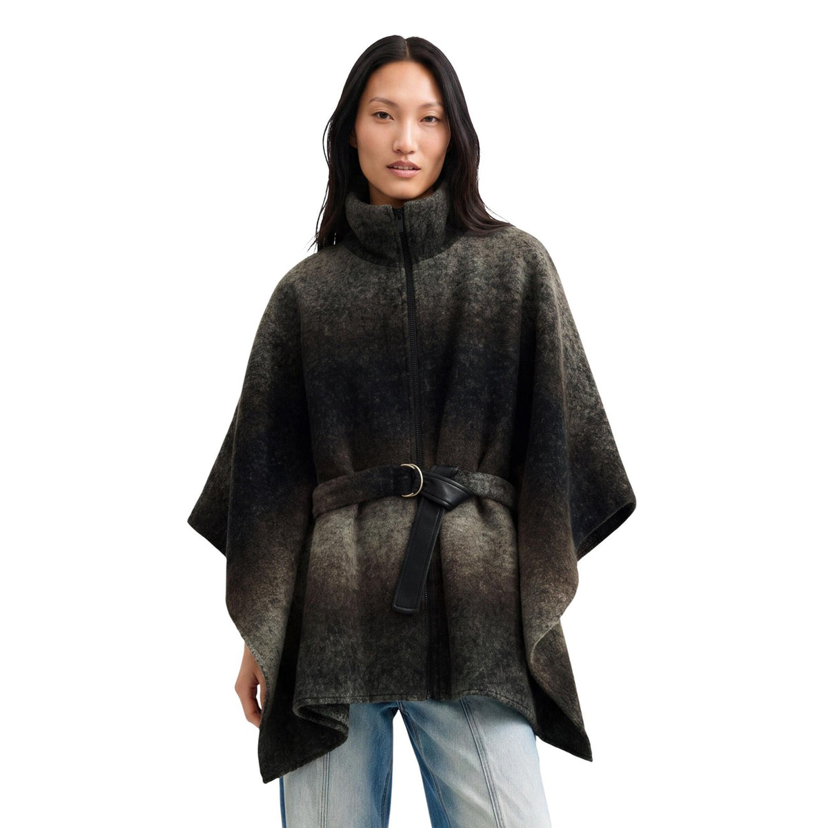 Дамско пончо Desigual Women Poncho 26WAIA30 9019 Front View