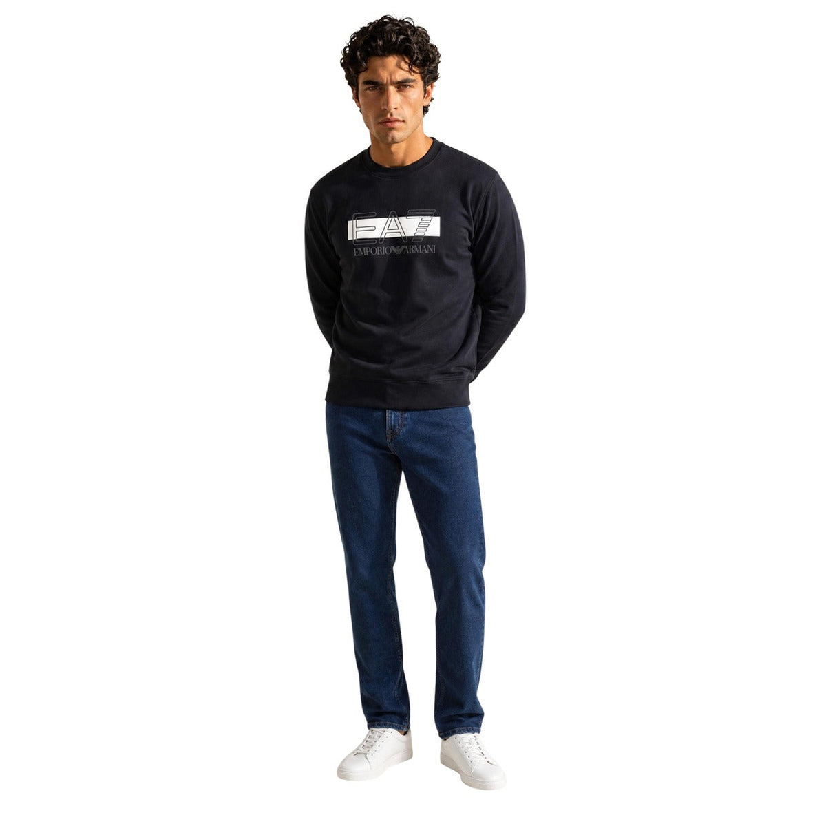 Мъжки суичър EA7 Emporio Armani Men Sweatshirt 7M002425 AF10377 UC001 Front View