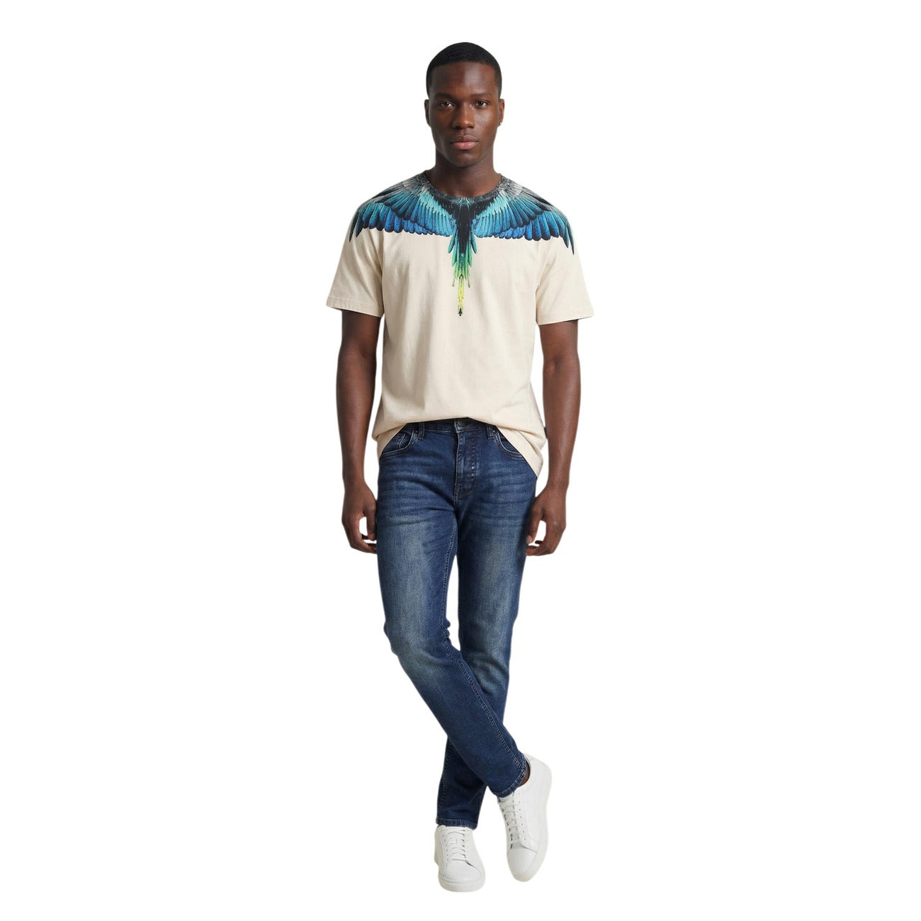 Мъжка тениска County Of Milan Marcelo Burlon Men T-shirt S6CMMATH022 Front View