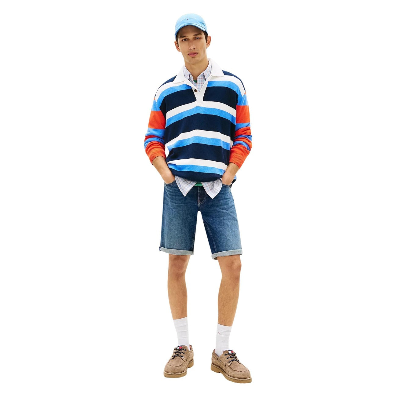 Мъжки къси панталони Tommy Hilfiger Jeans Men Shorts DM0DM22980 1BK Front View