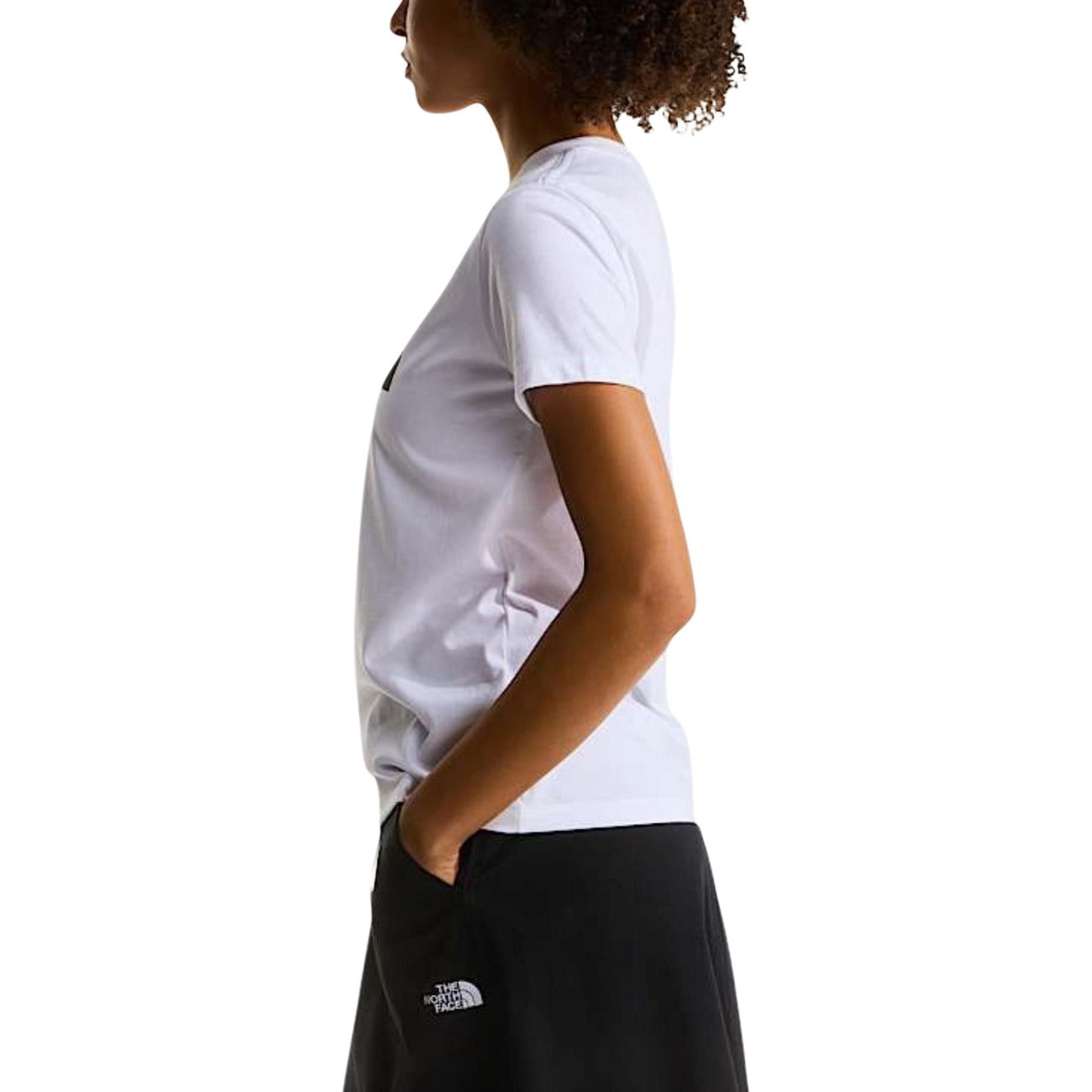 Дамска бяла тениска The North Face Women T-shirt NF0A8FX6 Side View